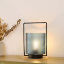8"H Battery Operated Table Lamp(blue) by JHY DESIGN