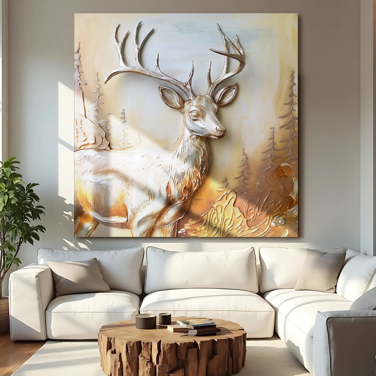3D Deer Wall Art, photo 3 of 10