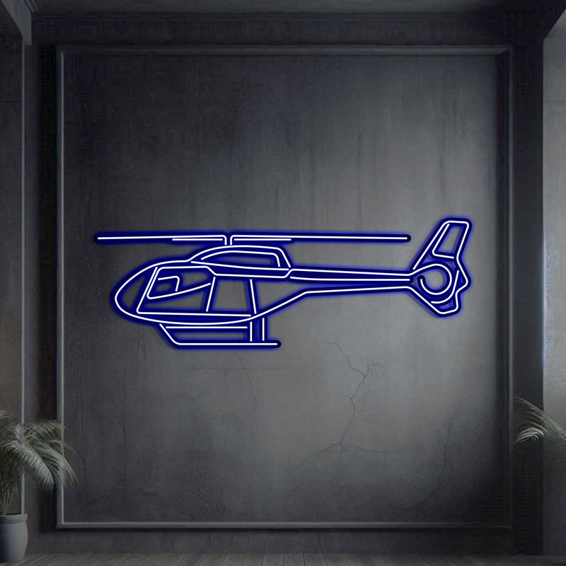 EC120 Metal Neon Aircraft Wall Art - NCN0029