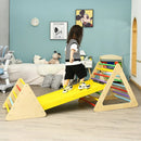 3 in 1 Wooden Set of 2 Triangle Climber with Ramp for Slid by LJGDeals