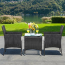 2 Pieces Patio Wicker Chairs with Cozy Seat Cushions by LJGDeals