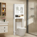 Bathroom Space Saver Carved Top Toilet Rack with Adjustable Shelf by LJGDeals
