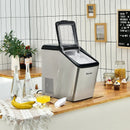 Ice Making Machine with 29 Pounds Pebble Ice per Day-Silver by LJGDeals