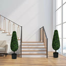 2 Pack 3 Feet Artificial Tower UV Resistant Indoor Outdoor Topiary Tree by LJGDeals