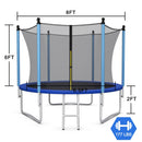 Outdoor Trampoline with Safety Closure Net