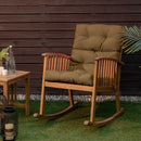 22 x 44 Inch Tufted Outdoor Patio Chair Seating Pad by LJGDeals