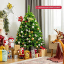 Snow Flocked Artificial Christmas Tree with Metal Stand by LJGDeals