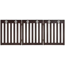 24 Inch Folding Wooden Freestanding Dog Gate with 360¬∞ Flexible Hinge for Pet by LJGDeals