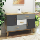 Free-standing Storage Floor Cabinet with 2 Doors and 3 Drawers by LJGDeals