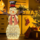 Indoor/Outdoor Christmas Lighted Snowman Decorations with Pre-Lit 80 Lights by DirectDeals