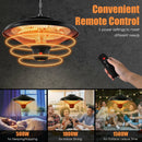 1500W Electric Hanging Ceiling Mounted Infrared Heater with Remote Control by LJGDeals