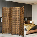 4 Panel Folding Privacy Partition Room Divider with Rustproof Hinge-Yellow by LJGDeals