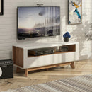 Media Console with 2 Pull-Out Drawers and Open Compartment for TVs up to 50 Inch by LJGDeals
