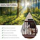 24 Inch Configurable Folding 3 Panel Wood Dog Fence by LJGDeals