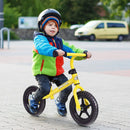 Kids No Pedal Balance Bike with Adjustable Handlebar and Seat-Yellow by LJGDeals