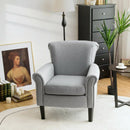 Upholstered Fabric Accent Chair with Adjustable Foot Pads by DirectDeals