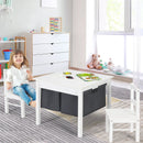 2-in-1 Kids Activity Table and 2 Chairs Set with Storage Building Block Table by LJGDeals