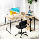 48 Inch Reversible L Shaped Computer Desk with Adjustable Shelf by LJGDeals