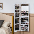Wall Mounted Jewelry Cabinet with 3-Color Lights by LJGDeals
