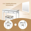 Vanity Dressing Table Set with Flip Top Mirror and 3 Drawers by LJGDeals