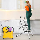 Folding 3-Step Ladder with Handgrip and Anti-Slip Platform by LJGDeals
