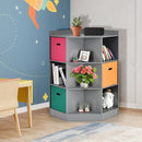 3-Tier Kids Storage Shelf Corner Cabinet with 3 Baskets by LJGDeals
