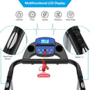 Electric Foldable Treadmill with LCD Display and Heart Rate Sensor by LJGDeals