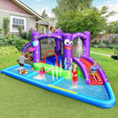 Inflatable Water Slide Park with Splash Pool and 750W Blower by LJGDeals