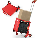Costway Foldable Utility Cart for Travel and Shopping by LJGDeals