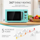 0.9 Cu.ft Retro Countertop Compact Microwave Oven by LJGDeals
