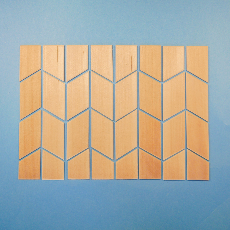 Chevron Wood Tray Kit, photo 4 of 8