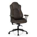 High Adjustable Back Executive Office Chair with Armrest-Brown by LJGDeals