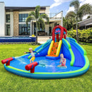 Inflatable Waterslide Bounce House with Upgraded Handrail without Blower by LJGDeals