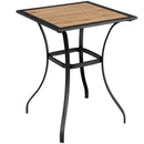Patio Square Bar Table for Garden Backyard by LJGDeals