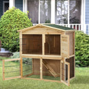 35 Inch Wooden Chicken Coop with Ramp by LJGDeals