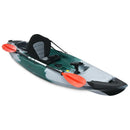 Sit-on-Top Fishing Kayak Boat With Fishing Rod Holders and Paddle-Gray by LJGDeals