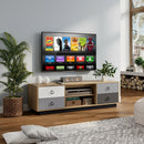 Modern 55 Inch TV Stand with 2 Storage Cabinets for TVs up to 60 Inch by DirectDeals