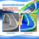 Inflatable Water Park Waterslide for Kids Backyard with 780W Air Blower by LJGDeals