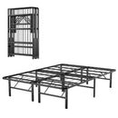 Twin/Full/Queen Size Foldable Metal Platform Bed with Tool-Free Assembly by LJGDeals