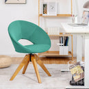 Swivel Accent Chair with Oversized Upholstered Seat for Home Office by LJGDeals