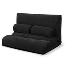 6-Position Adjustable Sleeper Lounge Couch with 2 Pillows by LJGDeals