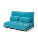 6-Position Adjustable Sleeper Lounge Couch with 2 Pillows by LJGDeals