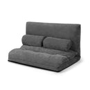 6-Position Adjustable Sleeper Lounge Couch with 2 Pillows by LJGDeals