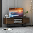 Wooden TV Stand with 2-Door Storage Cabinets for for TVs up to 55 Inch by LJGDeals