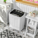 8 lbs Portable Mini Twin Tub Spinner Semi-Automatic Washing Machine by LJGDeals