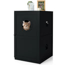 2-tier Litter Hidden Cat House With Anti-toppling Device by LJGDeals