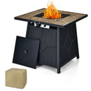 40 000 BTU 28 Inches Propane Gas Fire Pit Table With Cover by LJGDeals
