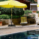 25 Inch Square Patio Umbrella Base 42 LBS Weighted by LJGDeals