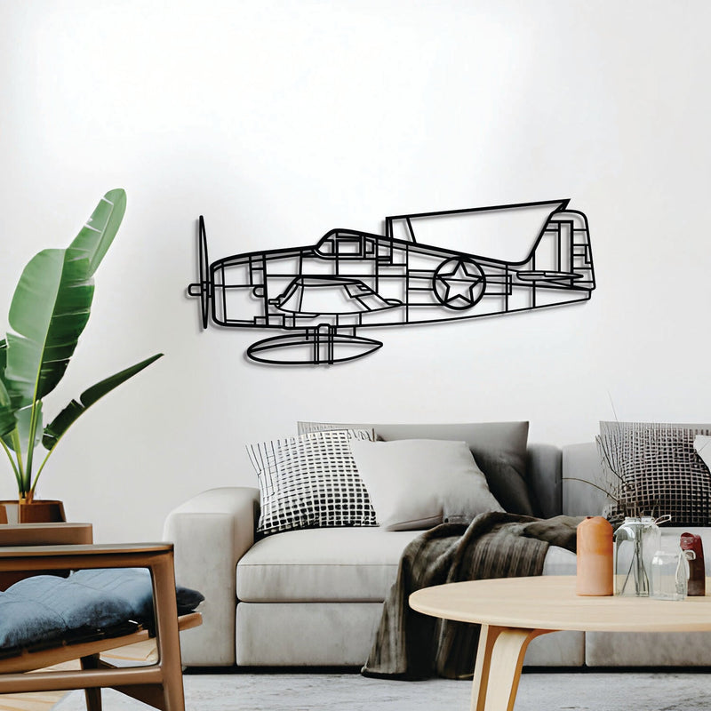 F6F-3 Hellcat Metal Aircraft Wall Art - NCP0557