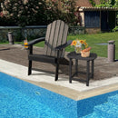 Outdoor Adirondack Chair with Built-in Cup Holder for Backyard Porch by LJGDeals